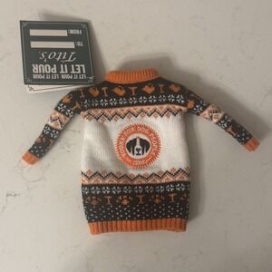 TITO'S Vodka For Dog People Holiday Ugly Christmas Bottle Sweater Collectable